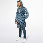 Soft as snowfall - Unisex Hooded Cloak with zippers