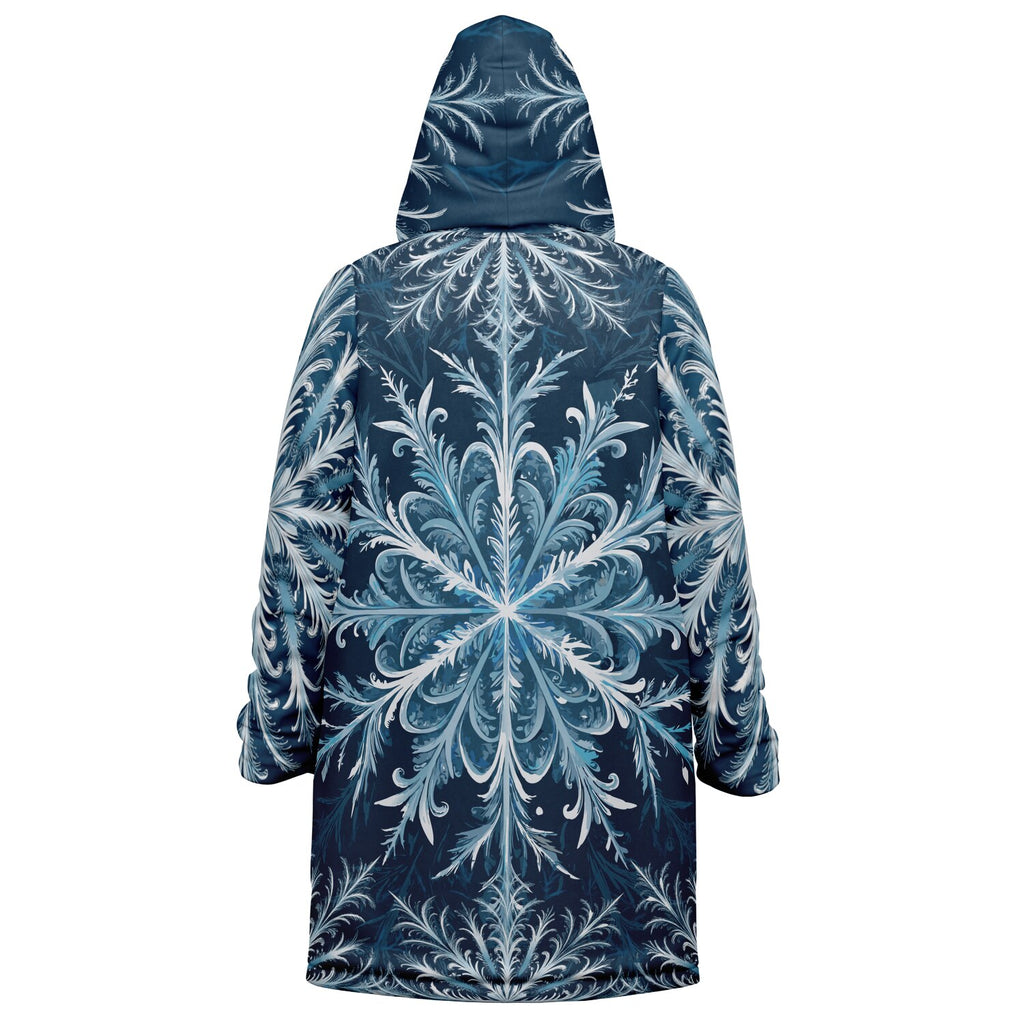 Soft as snowfall - Unisex Hooded Cloak with zippers
