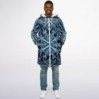 Soft as snowfall - Unisex Hooded Cloak with zippers
