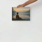 Meditation canvas - Yoga room decore, wall decore